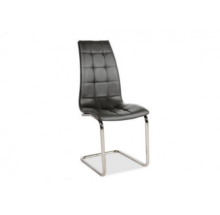 Jídelní židle H-103, chrom/černá ekokůže
