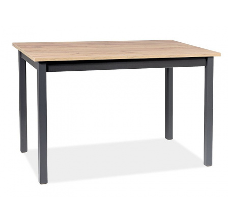 Jídelní stůl HORACY, dub artisan/černý - 125(170)x75