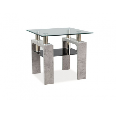 Konferenční stůl LISA D, transparent/beton