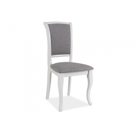 Jídelní židle MN-SC, bílá/šedá 46