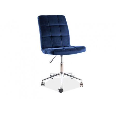 Kancelářská židle Q-020 Velvet, Modrý Bluvel 86