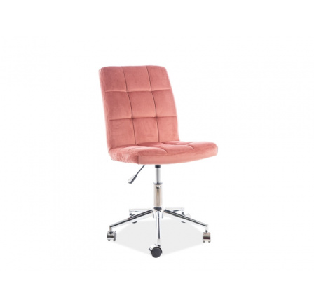 Kancelářská židle Q-020 Velvet, starorůžová Bluvel 52