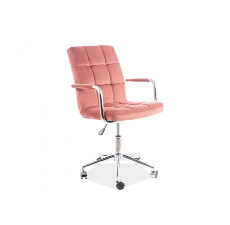 Kancelářská židle Q-022 Velvet, starorůžová Bluvel 52