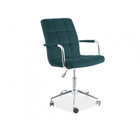 Kancelářská židle Q-022 Velvet, zelená Bluvel 78