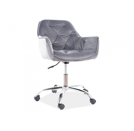 Kancelářská židle Q-190 Velvet, šedý Bluvel 14