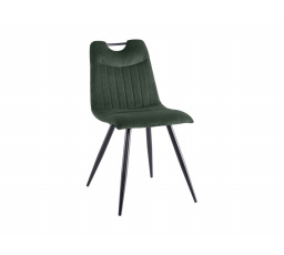 Jídelní židle ORFE, manšestr zelený Fjord 79/černý mat