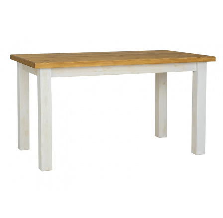 Jídelní stůl POPRAD II, medově hnědý/borovice patina, 160x90