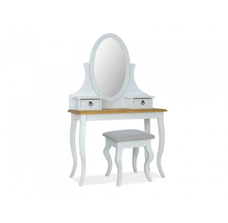 Toaletní stolek POPRAD, medově hnědá/patina