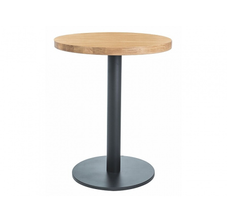 Jídelní stůl PURO II, dub/černý, 70 cm