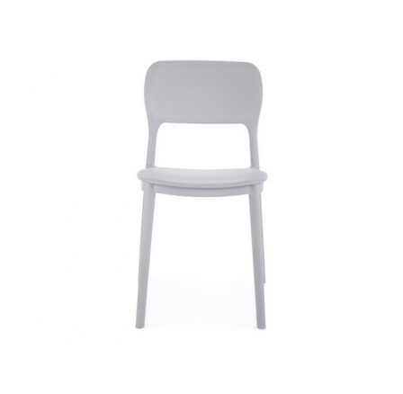 Jídelní stohovatelná židle TIMO, Světle šedá
