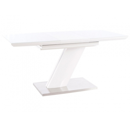 Jídelní stůl TORONTO, bílý mat - 120(160)x80