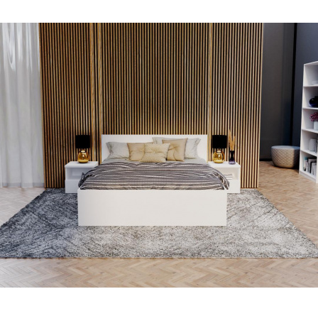 Jednodílná postel PANAMA, barva: bílá - 120 x 200