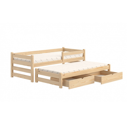 Dětská postel výsuvná Alis DPV 001 - Borovice, 80x180