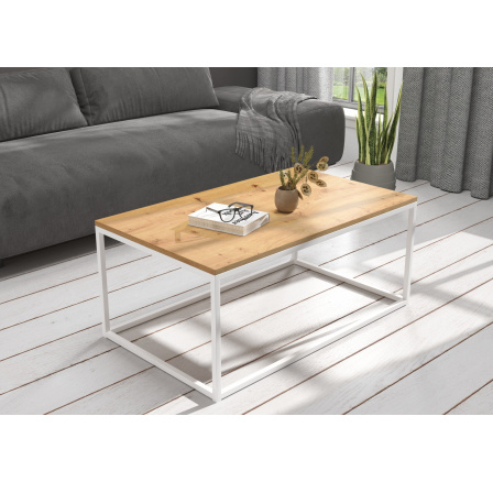 Konferenční stolek NARISA 100x60 White+Artisan