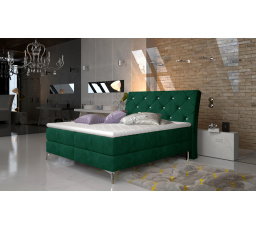 Čalouněná postel - boxspring ADEL, Kronos 19, 160x200 cm