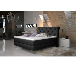 Čalouněná postel - boxspring ADEL, Soft 11, 160x200 cm