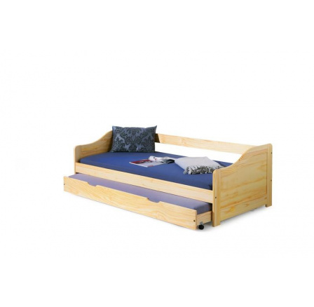 Dětská postel LAURA Borovice, 200x90 cm