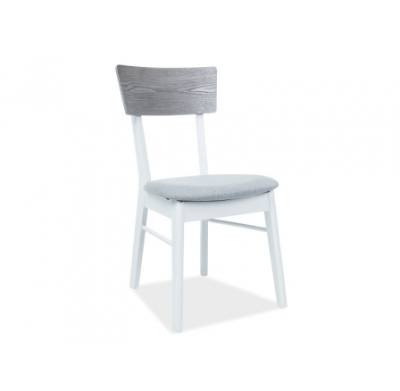 Jídelní židle MR-SC, šedá/bílá