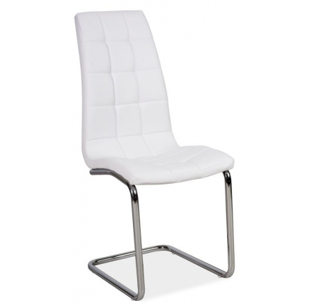 Jídelní židle H-103 bílá, chrom