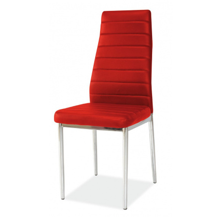 Jídelní židle H-261, červená/chrom