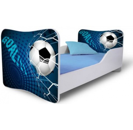 Dětská postel FOTBAL modrá 180x80 cm